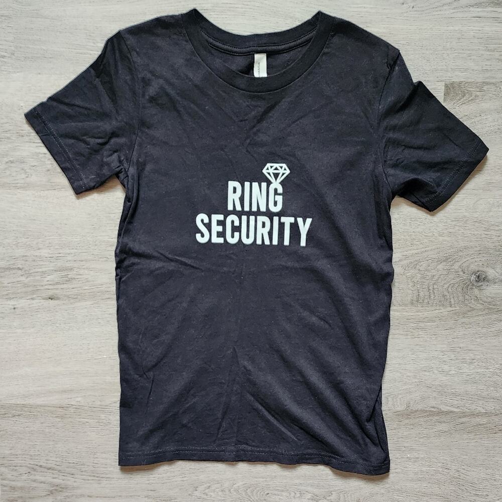 Bella + Canvas Kids Boy's Ring Security Graphic Short Sleeve Crewneck Tee Large